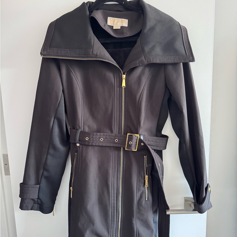 Michael Kors Black Trench Coat (M)